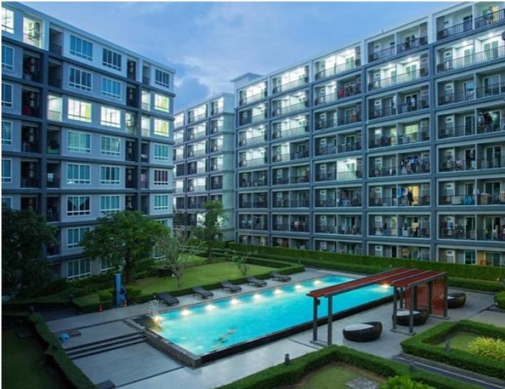For Rent :Phuket Town The View condominium Suan Luang 1Bedroom Condo 7th Floor Pool View