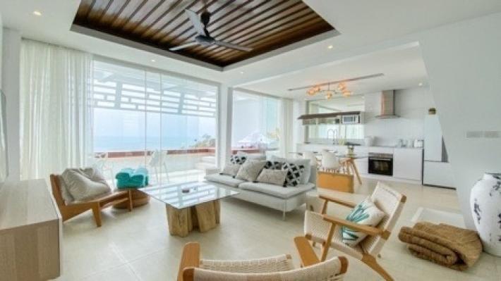 Villa with Stunning Sea views and pool for monthly rent  2bed 2bath Bophut Koh Samui Surattani