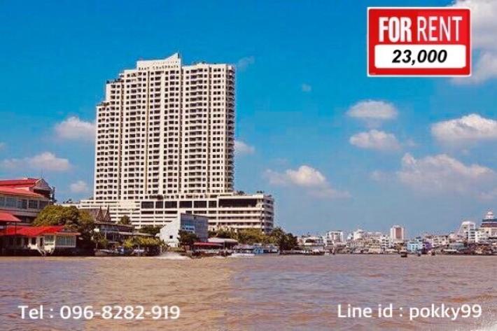 Baan Chaophraya Condo For Rent New renovated size 64 sqm with balcony located on 15 floor